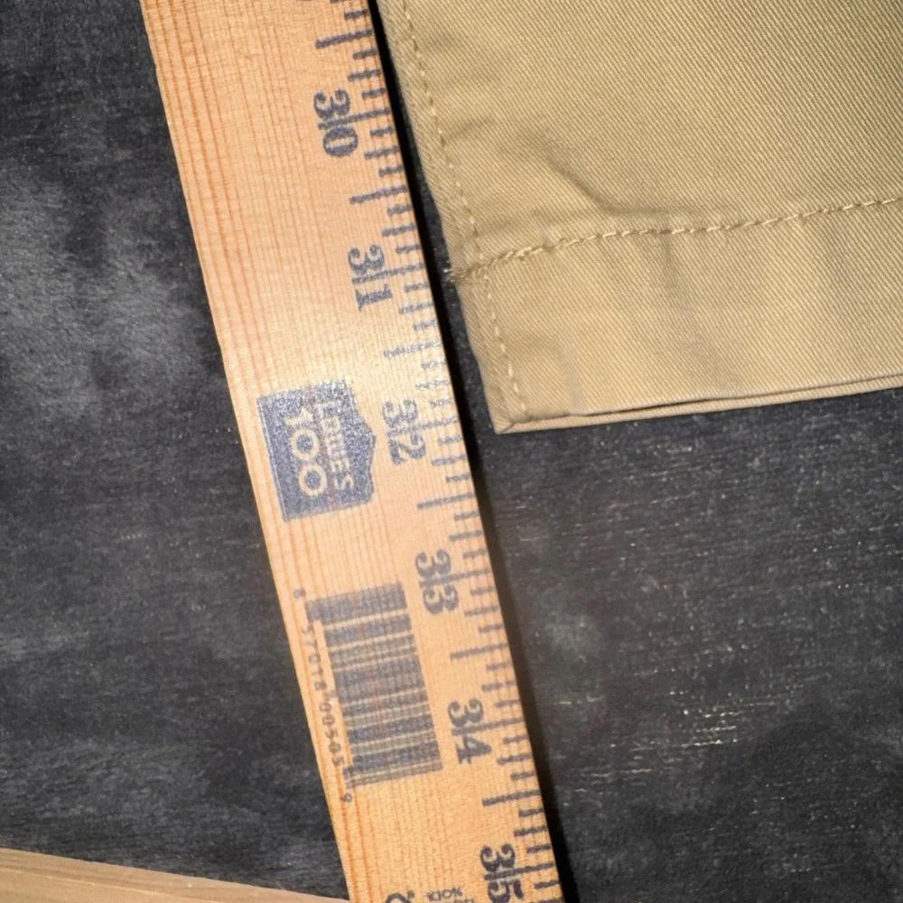 Mens 34x34 Aeropostale Skinny Chino Pants Tan New Khaki Twill Trousers